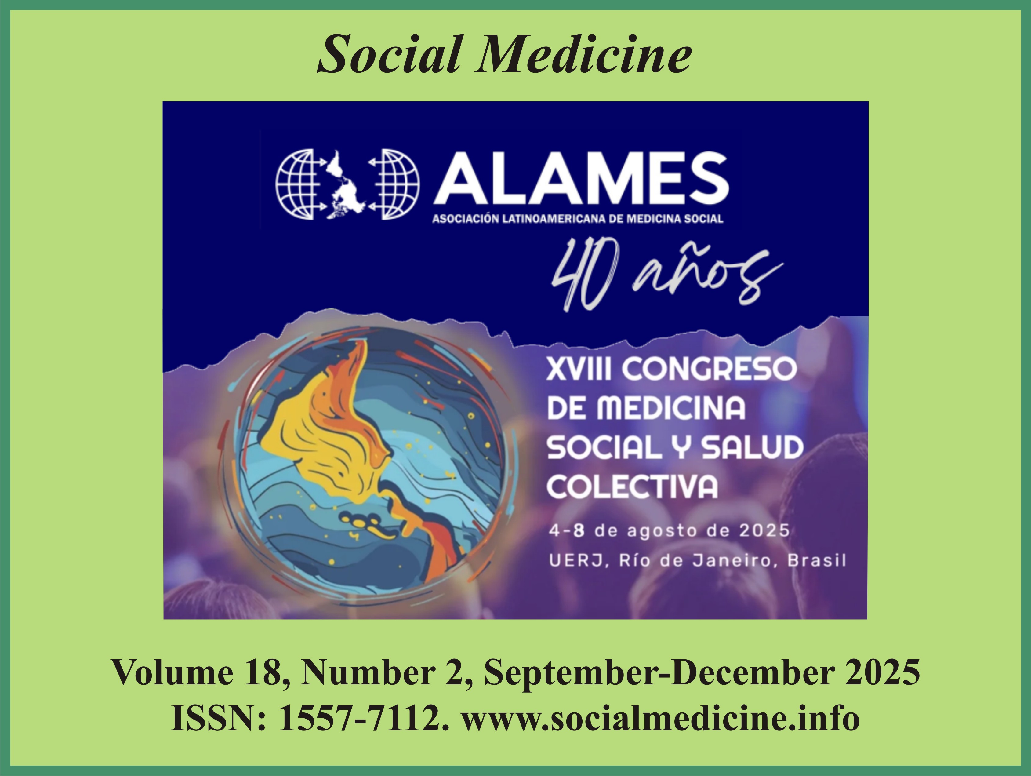 Congreso ALAMES 2025, 4 - 8 de agosto, Universidad Estatal de Río de Janeiro (UERJ), Brasil / ALAMES 2025 Conference, August 4-8, Rio de Janeiro State University (UERJ), Brazil.